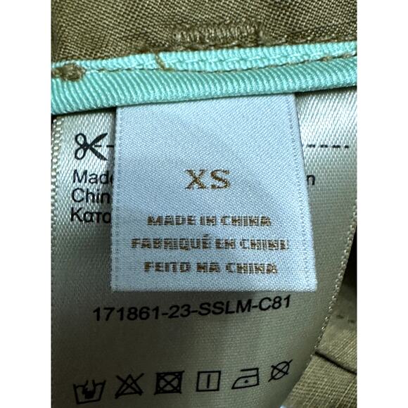 Scotch & Soda High Rise Short Belted Waist Side Pocket Linen Blend Brown XS NWOT - Picture 9 of 10